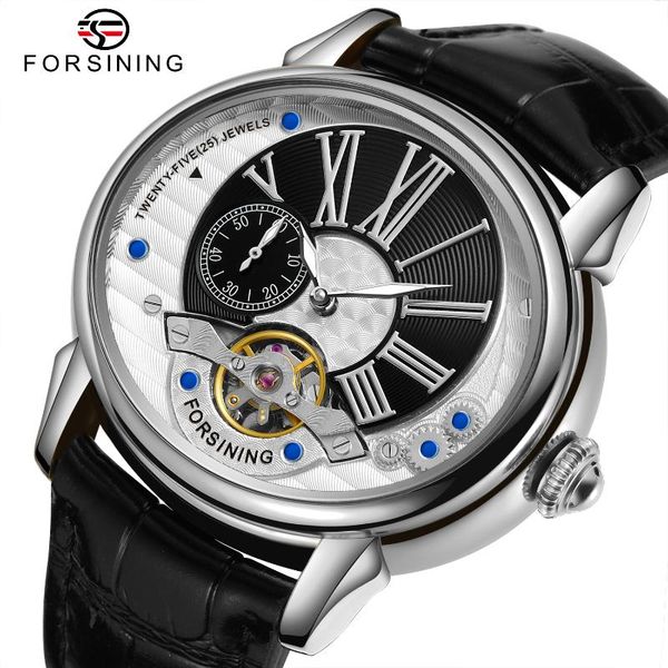 wristwatches forsining 2021 men's wristwatch leather strap luxury watch automatic mechanical watches for man clock relogio masculino, Slivery;brown
wristwatches forsining 2021 men's wristwatch leather strap luxury watch automatic mechanical watches for man clock relogio masculino, Slivery;brown