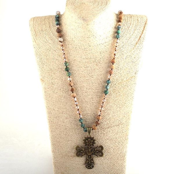 pendant necklaces md fashion bohemian tribal jewelry multi stone beige glass long knotted metal flower bird cross, Silver
pendant necklaces md fashion bohemian tribal jewelry multi stone beige glass long knotted metal flower bird cross, Silver