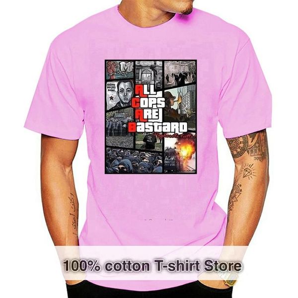 men's t-shirts 2021 fashion 100% cotton short sleeve o neck all cops are bastard hooligans fans awayday hipster tee shirt, White;black
men's t-shirts 2021 fashion 100% cotton short sleeve o neck all cops are bastard hooligans fans awayday hipster tee shirt, White;black