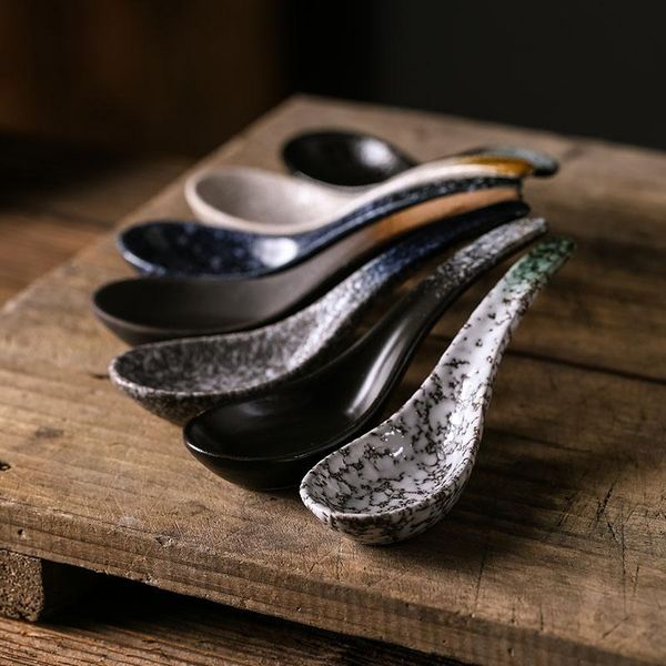 spoons japanese style soup spoon household ceramic ramen rice porridge dessert creative retro
spoons japanese style soup spoon household ceramic ramen rice porridge dessert creative retro