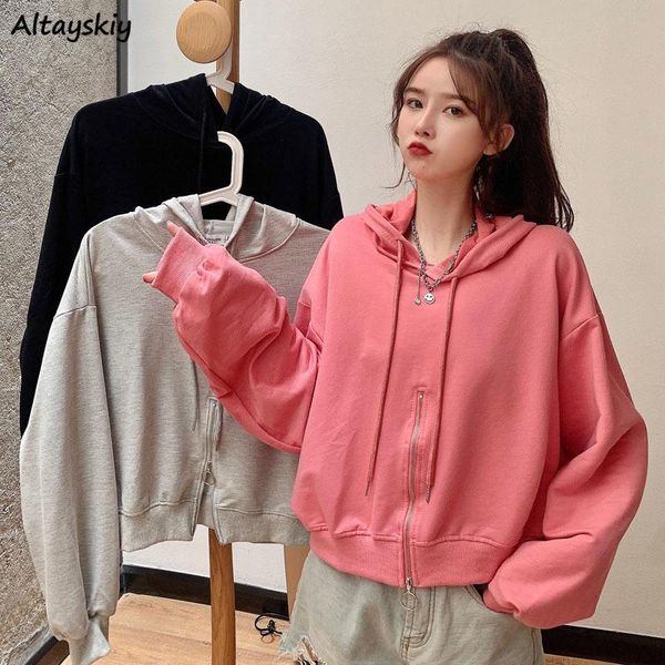 women's hoodies & sweatshirts womens autumn leisure hooded zipper bottom long sleeve pullovers pure color streetwear stylish female all, Black
women's hoodies & sweatshirts womens autumn leisure hooded zipper bottom long sleeve pullovers pure color streetwear stylish female all, Black