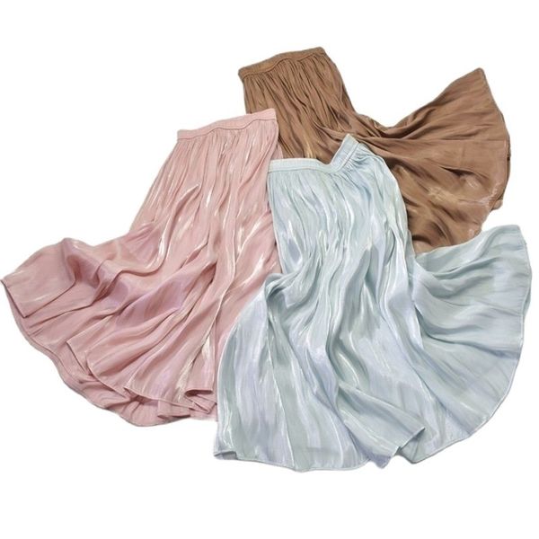 kylie pink women pleated maxi skirt trend fashion vintage shinny solid girls high waist beach long silk pleat midi skirt 210412, Black
kylie pink women pleated maxi skirt trend fashion vintage shinny solid girls high waist beach long silk pleat midi skirt 210412, Black