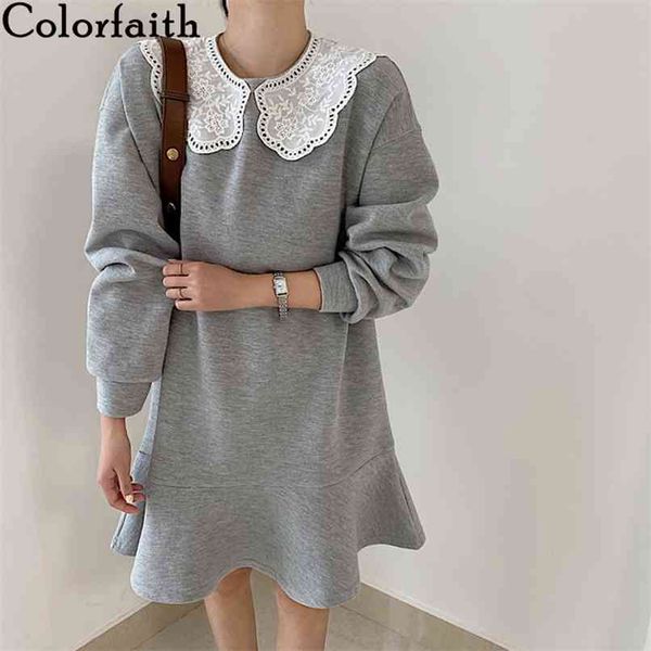 spring autumn women dresses peter pan collar casual wild warm oversize trumpet fashionable mini dress dr9112 210427, Black;brown
spring autumn women dresses peter pan collar casual wild warm oversize trumpet fashionable mini dress dr9112 210427, Black;brown
