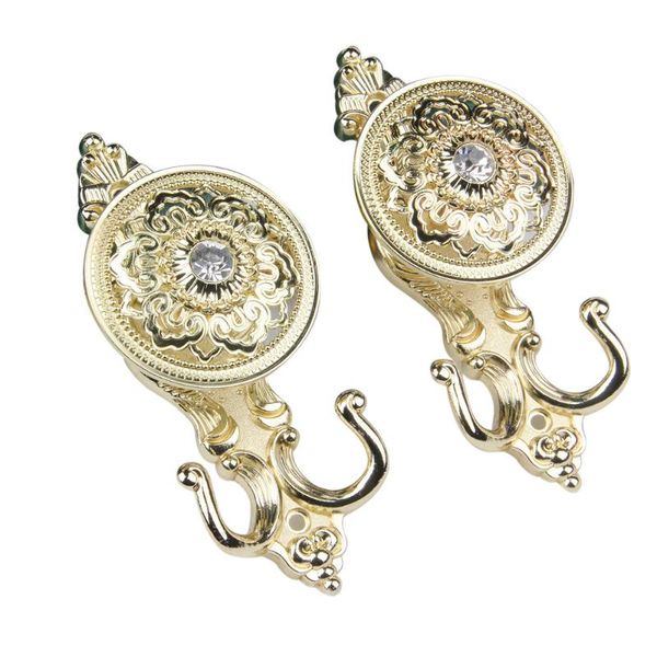 other home decor pair of rose style drapery curtain holdbacks tieback hooks (bright golden)
other home decor pair of rose style drapery curtain holdbacks tieback hooks (bright golden)