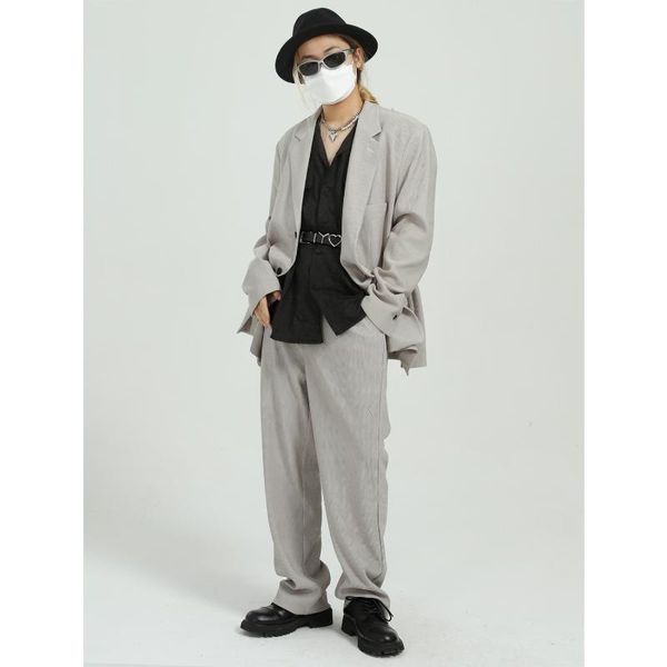 clothing - 2021 spring trend men's solid color simple casual suit coat tracksuits, Gray
clothing - 2021 spring trend men's solid color simple casual suit coat tracksuits, Gray
