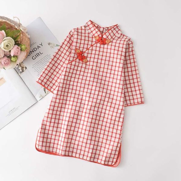 girl's dresses kids cheongsam for girls fashion summer chinese style floral paid clothes baby children oblique buckle clothing, Red;yellow
girl's dresses kids cheongsam for girls fashion summer chinese style floral paid clothes baby children oblique buckle clothing, Red;yellow