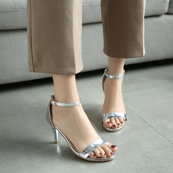 fashion leisure thin heels sandals women ankle strap high cover heel ladies shoes solid summer casual, Black
fashion leisure thin heels sandals women ankle strap high cover heel ladies shoes solid summer casual, Black