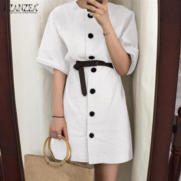 casual dresses vestidos 2022 summer women button o-neck half sleeve dress loose long maxi solid white oversized, Black;gray
casual dresses vestidos 2022 summer women button o-neck half sleeve dress loose long maxi solid white oversized, Black;gray