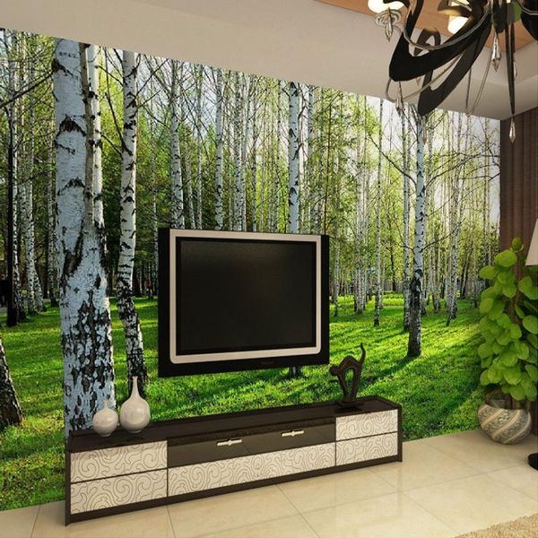 wallpapers drop custom 3d three-dimensional mural wallpaper sofa tv background green birch forest po
wallpapers drop custom 3d three-dimensional mural wallpaper sofa tv background green birch forest po