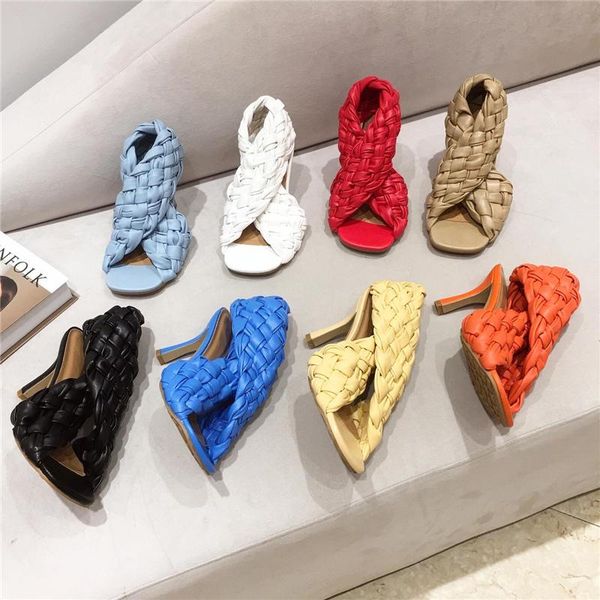 luxury designer weave slides women 9cm high heels blue mules fetish summer outdoor sandals lady slippers peep toe shoes, Black
luxury designer weave slides women 9cm high heels blue mules fetish summer outdoor sandals lady slippers peep toe shoes, Black
