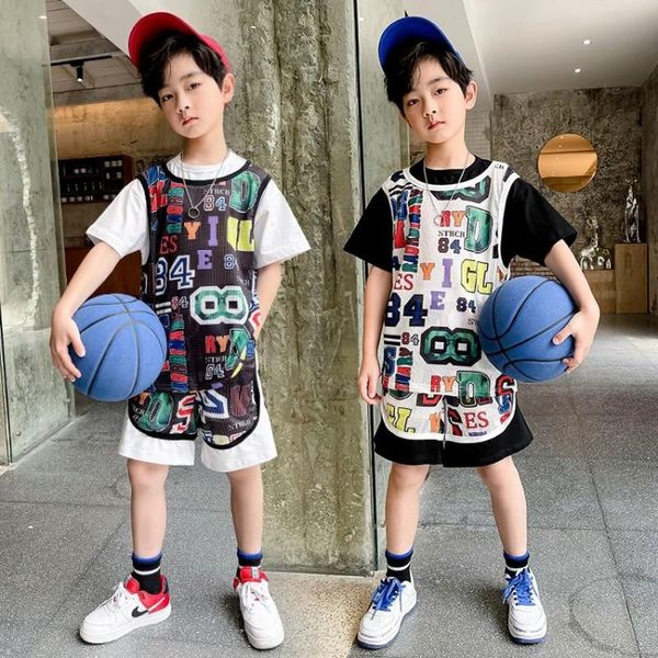 clothing sets 2021 summer casual sportswear for boys letter prints teens fashion t-shirt + short 2pcs clothes tracksuit, White
clothing sets 2021 summer casual sportswear for boys letter prints teens fashion t-shirt + short 2pcs clothes tracksuit, White