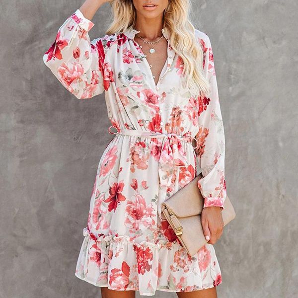 casual dresses women's floral print short dress autumn long sleeve a line lace up button bohemian lady office 2021 fashion, Black;gray
casual dresses women's floral print short dress autumn long sleeve a line lace up button bohemian lady office 2021 fashion, Black;gray