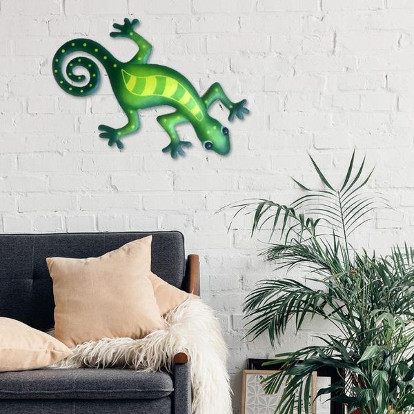 decorative objects & figurines iron art gecko ornaments metal lizard sculpture wall fence hanging decor 896b
decorative objects & figurines iron art gecko ornaments metal lizard sculpture wall fence hanging decor 896b