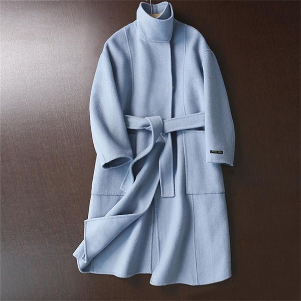 women's wool & blends blue commuter 100% coat women 2021 winter big-name windbreaker fashion office lady warm products clothing, Black
women's wool & blends blue commuter 100% coat women 2021 winter big-name windbreaker fashion office lady warm products clothing, Black