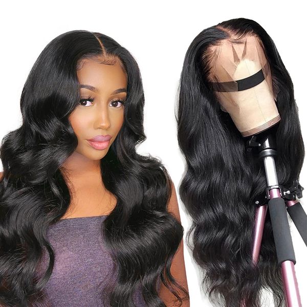 13x4 lace front human hair wigs brazilian body wave human hair wig for black women 150% density pre plucked with baby hair natural black, Black;brown
13x4 lace front human hair wigs brazilian body wave human hair wig for black women 150% density pre plucked with baby hair natural black, Black;brown