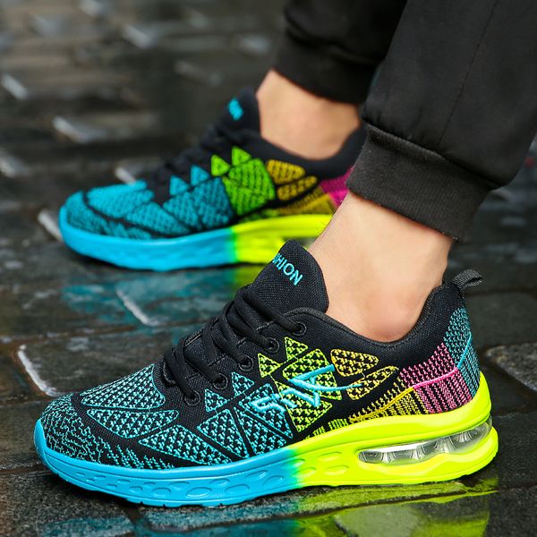 summer high trend 2021 quality women mens running shoes fashion student outdoor sports sneakers yellow blue white red size 39-45 code484, Black
summer high trend 2021 quality women mens running shoes fashion student outdoor sports sneakers yellow blue white red size 39-45 code484, Black