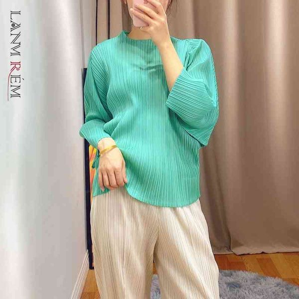 summer stretch pleated t-shirt for famale loose three quarter shirts all-match stand collar large size yj870 210507, White
summer stretch pleated t-shirt for famale loose three quarter shirts all-match stand collar large size yj870 210507, White