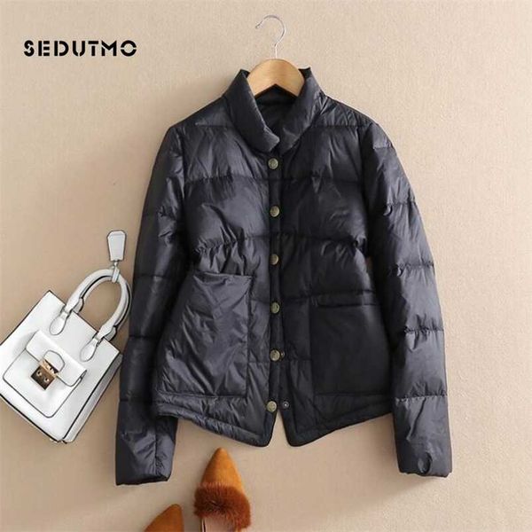 sedutmo winter duck down coat women ultra light short oversize thin jackets autumn casual slim puffer jacket parkas ed1103 210930, Black
sedutmo winter duck down coat women ultra light short oversize thin jackets autumn casual slim puffer jacket parkas ed1103 210930, Black