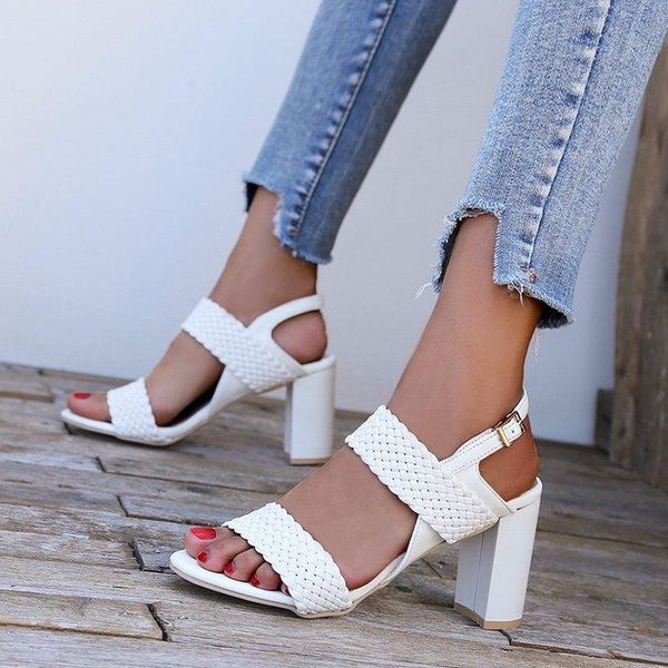 white summer sandal shoes for women 2021 arrival peep toe thick heels sandals platform casual russian 5552, Black
white summer sandal shoes for women 2021 arrival peep toe thick heels sandals platform casual russian 5552, Black