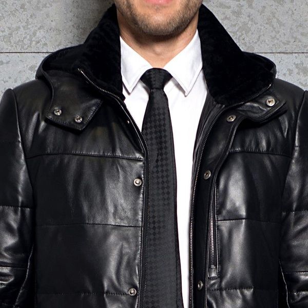 men's leather & faux winter genuine down jacket hooded real sheepskin long coat windbreaker men jackets 3377 kj2995, Black
men's leather & faux winter genuine down jacket hooded real sheepskin long coat windbreaker men jackets 3377 kj2995, Black
