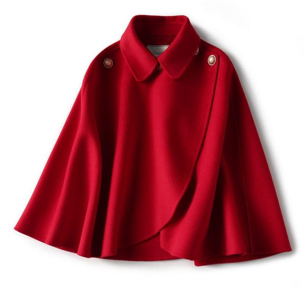 women's wool & blends autumn winter coats 2021 lady trendy female cloak button loose oversize femme shawl blend outerwear mujer n776, Black
women's wool & blends autumn winter coats 2021 lady trendy female cloak button loose oversize femme shawl blend outerwear mujer n776, Black