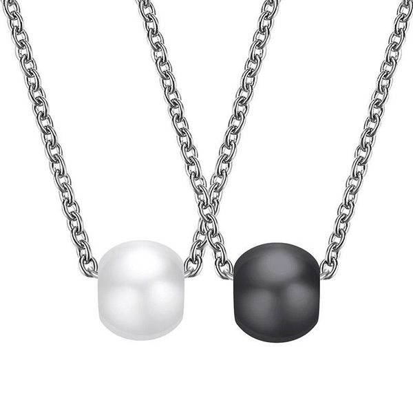 pendant necklaces modyle 2021 fashion silver color stainless steel simple white black ceramic necklace for women jewelry party gifts
pendant necklaces modyle 2021 fashion silver color stainless steel simple white black ceramic necklace for women jewelry party gifts