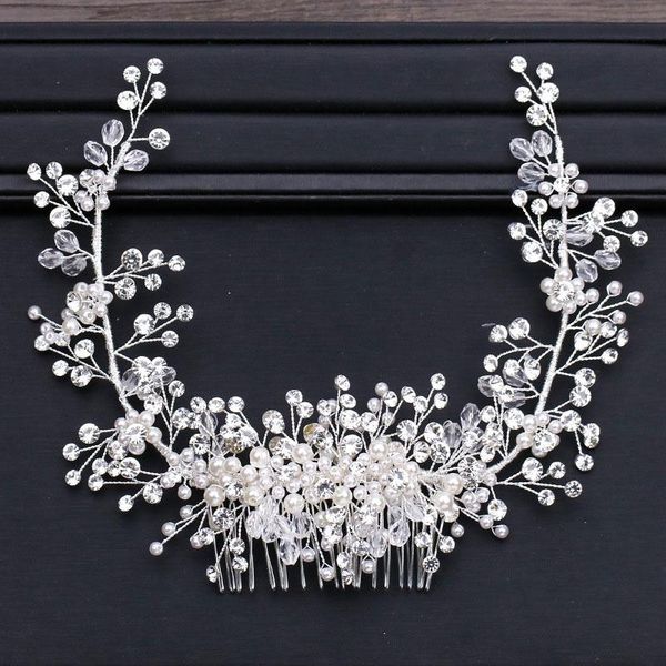 hair clips & barrettes getnoivas luxury tiara shiny crystal pearl beads comb crown bride hairband headband bridal wedding accessory sl, Golden;silver
hair clips & barrettes getnoivas luxury tiara shiny crystal pearl beads comb crown bride hairband headband bridal wedding accessory sl, Golden;silver