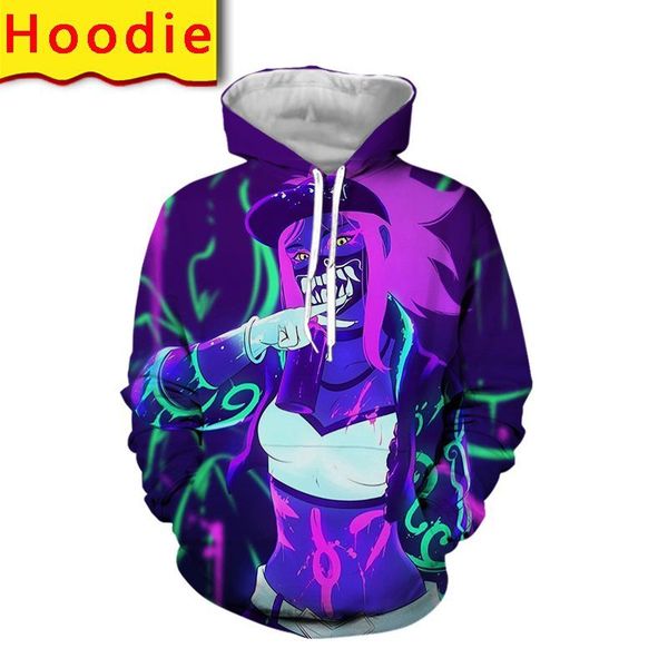 men's hoodies & sweatshirts lol akali kda hoodie 3d print streetwear men oversized pullovers fashion harajuku hooded sweatshirts punk c, Black
men's hoodies & sweatshirts lol akali kda hoodie 3d print streetwear men oversized pullovers fashion harajuku hooded sweatshirts punk c, Black