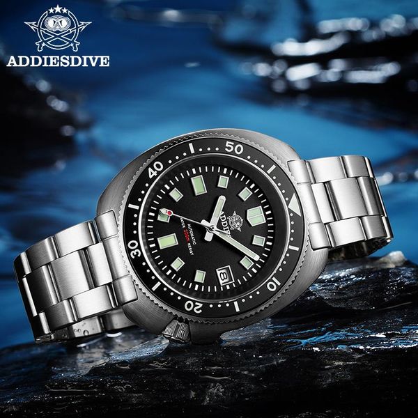 wristwatches addiesdive 200m diver watch automatic mechanical men's nh35 japan c3 super luminous stainless steel sapphire watches, Slivery;brown
wristwatches addiesdive 200m diver watch automatic mechanical men's nh35 japan c3 super luminous stainless steel sapphire watches, Slivery;brown