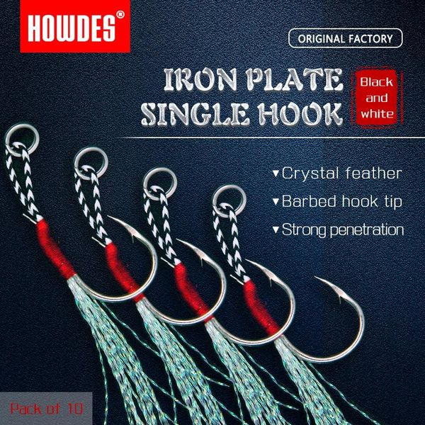fishing hooks 10/pcs assist single hook the iron barb metal jig ocean minor light lead to fish silk
fishing hooks 10/pcs assist single hook the iron barb metal jig ocean minor light lead to fish silk