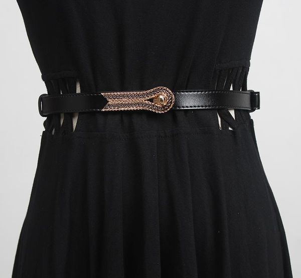 belts women's runway fashion genuine leather cummerbunds female dress corsets waistband decoration narrow belt r3404, Black;brown
belts women's runway fashion genuine leather cummerbunds female dress corsets waistband decoration narrow belt r3404, Black;brown