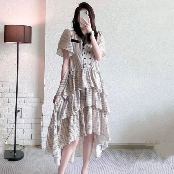 summer fashion large size temperament v-neck polka dot waist cake skirt dress women party trendy ladies robes 16w1051 210510, Black;gray
summer fashion large size temperament v-neck polka dot waist cake skirt dress women party trendy ladies robes 16w1051 210510, Black;gray