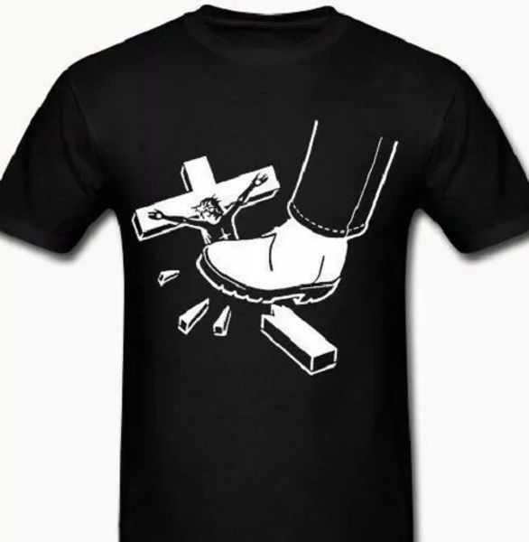 no gods no masters atheist t-shirt tee anarchy anarchist anti cross religion, White;black
no gods no masters atheist t-shirt tee anarchy anarchist anti cross religion, White;black