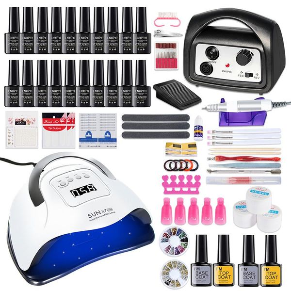 nail art kits professional manicure set kit uv lamp drying different colors gel polish drill machines decoration
nail art kits professional manicure set kit uv lamp drying different colors gel polish drill machines decoration