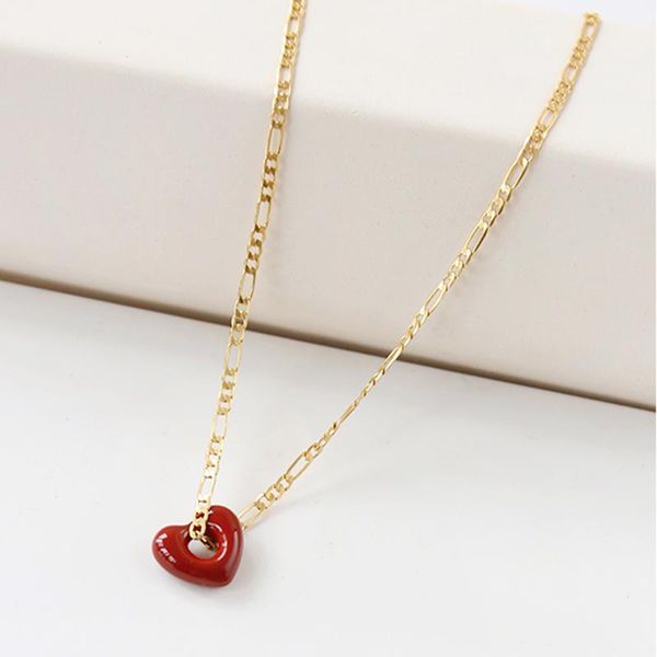 pendant necklaces peri'sbox cute hollow love heart enamel figaro chain bohemian charms vintage trendy for women gifts, Silver
pendant necklaces peri'sbox cute hollow love heart enamel figaro chain bohemian charms vintage trendy for women gifts, Silver