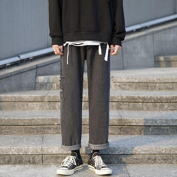 men's jeans male korean style straight loose spring retro fashion brand student handsome wide-leg trousers, Blue
men's jeans male korean style straight loose spring retro fashion brand student handsome wide-leg trousers, Blue