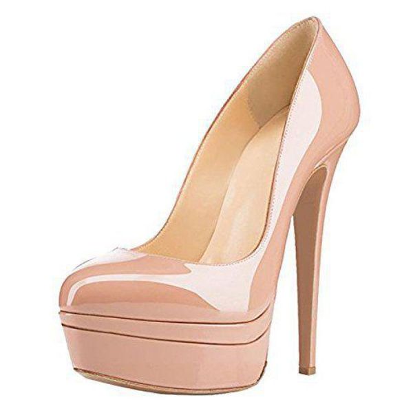 dress shoes women beige slip-on shallow thin heels pumps super high heeled brand ladies shoe patent leather platform sandals, Black
dress shoes women beige slip-on shallow thin heels pumps super high heeled brand ladies shoe patent leather platform sandals, Black