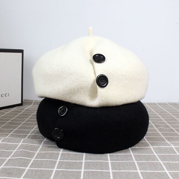 autumn and winter pleated white beret female button painter hat wool bud versatile pumpkin octagonal, Yellow
autumn and winter pleated white beret female button painter hat wool bud versatile pumpkin octagonal, Yellow