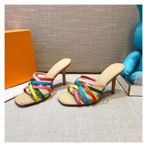 slippers summer women's shoes 2021 european and american cowhide color strips ladies high heels fashion wedges 35-40., Black
slippers summer women's shoes 2021 european and american cowhide color strips ladies high heels fashion wedges 35-40., Black