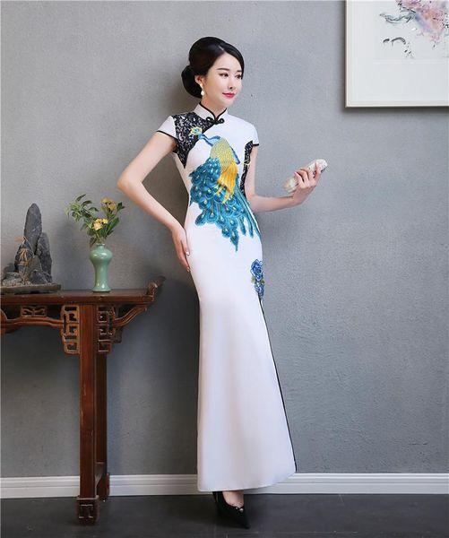 ethnic clothing embroidery traditional lace satin chinese dress slim retro button cheongsam vintage elegant banquet gown classic qipao, Red
ethnic clothing embroidery traditional lace satin chinese dress slim retro button cheongsam vintage elegant banquet gown classic qipao, Red