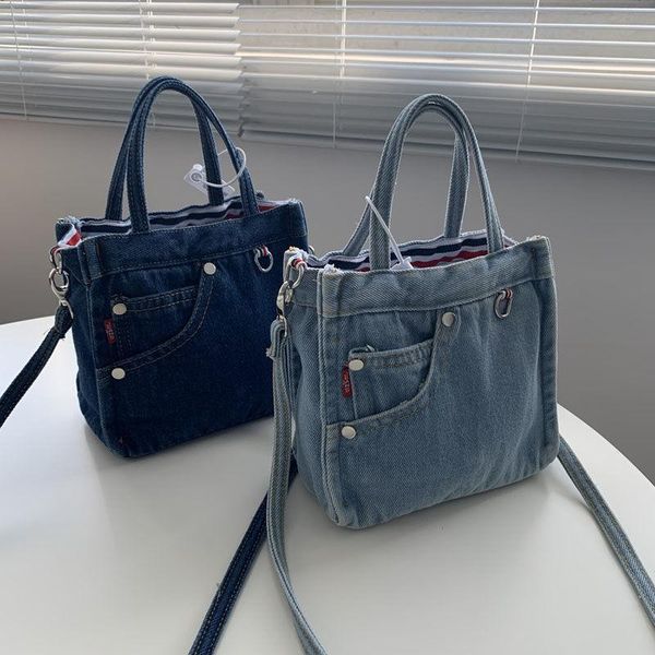 evening bags original korean exquisite mini denim women trendy cool shopping handbags female casual simple tote bag blue street wear
evening bags original korean exquisite mini denim women trendy cool shopping handbags female casual simple tote bag blue street wear