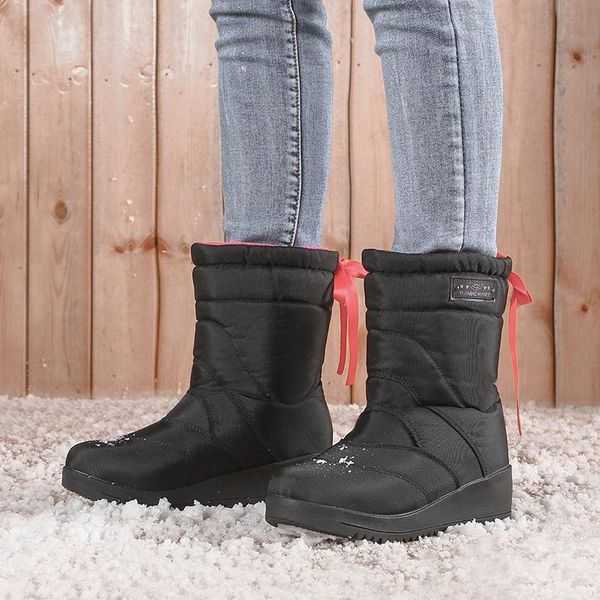 boots hkyx 2021 winter snow women plus velvet warmth and non-slip middle tube thick bow tie thick-soled cotton shoes, Black
boots hkyx 2021 winter snow women plus velvet warmth and non-slip middle tube thick bow tie thick-soled cotton shoes, Black
