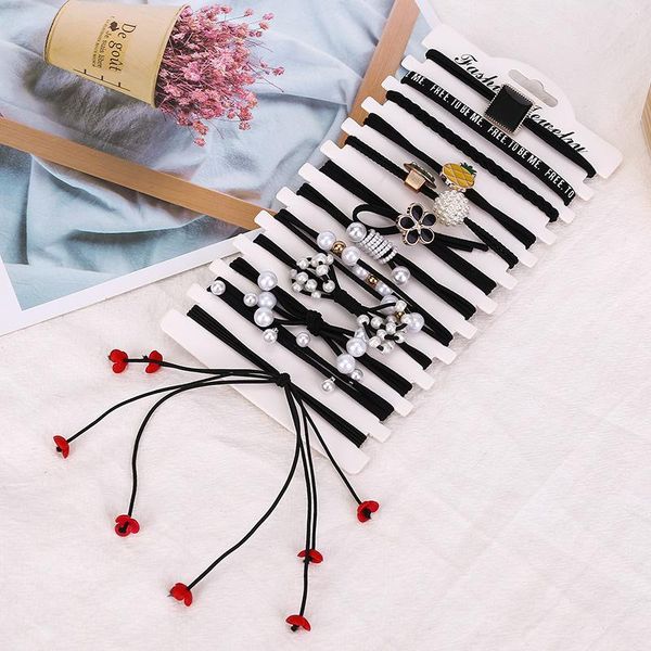 pieces/12 pieces set pearl hair tie elastic band made of rubber bands bows 2021 korean accessories girls
pieces/12 pieces set pearl hair tie elastic band made of rubber bands bows 2021 korean accessories girls