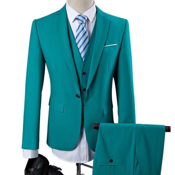 latest designs men's wedding suits jacket+vest+pants men three piece slim fit male large size dress multi color & blazers, White;black
latest designs men's wedding suits jacket+vest+pants men three piece slim fit male large size dress multi color & blazers, White;black