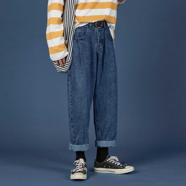 men's baggy homme classic cargo pocket jeans fashion trend black casual pants biker denim loose trousers size -2xl, Blue
men's baggy homme classic cargo pocket jeans fashion trend black casual pants biker denim loose trousers size -2xl, Blue