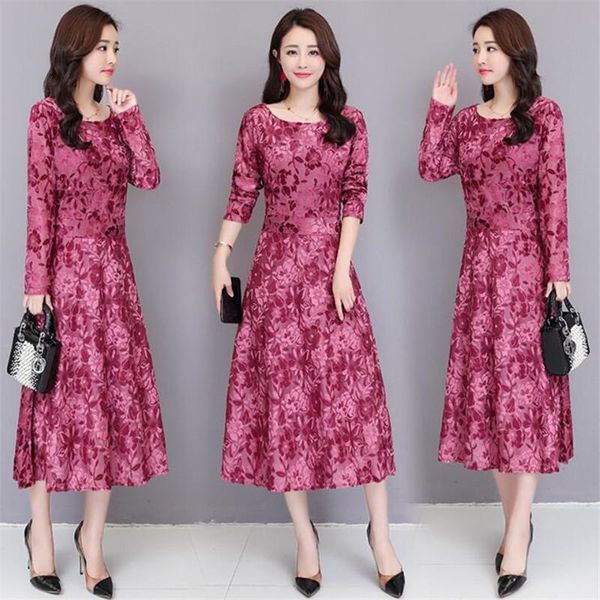 casual dresses 5xl plus size spring women jacquard dress elegant red printed o-neck vintage long sleeve boho velvet vestidos e340, Black;gray
casual dresses 5xl plus size spring women jacquard dress elegant red printed o-neck vintage long sleeve boho velvet vestidos e340, Black;gray