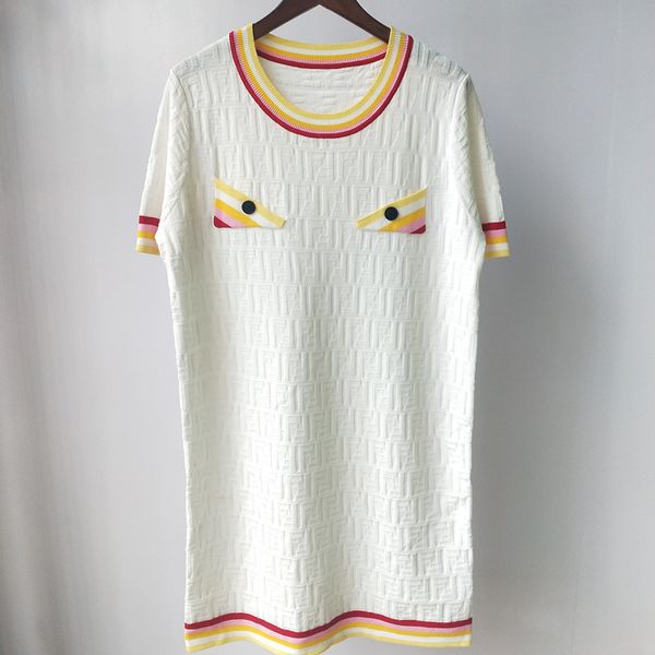 59% off factory outlet store summer jacquard contrast pocket eye design crew neck short sleeve knitted dress, Black;white
59% off factory outlet store summer jacquard contrast pocket eye design crew neck short sleeve knitted dress, Black;white