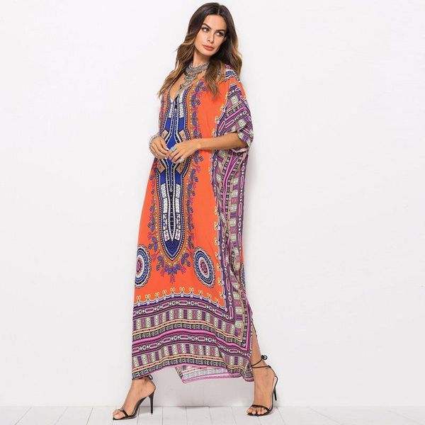 bohemian style ladies south american printed casual fashion dress robe beach skirt v-neck women women's swimwear, White;black
bohemian style ladies south american printed casual fashion dress robe beach skirt v-neck women women's swimwear, White;black