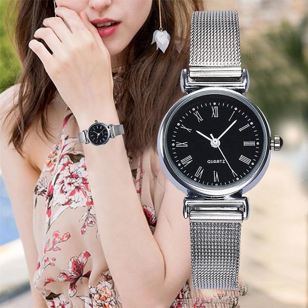 wristwatches women quartz movement watch alloy mesh band round dial sports gifts j55, Slivery;brown
wristwatches women quartz movement watch alloy mesh band round dial sports gifts j55, Slivery;brown