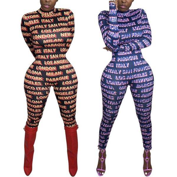 jumpsuit long sleeve turtleneck bodycon one piece letter print romper casual women clothes wholesale drop women's jumpsuits & rompers, Black;white
jumpsuit long sleeve turtleneck bodycon one piece letter print romper casual women clothes wholesale drop women's jumpsuits & rompers, Black;white